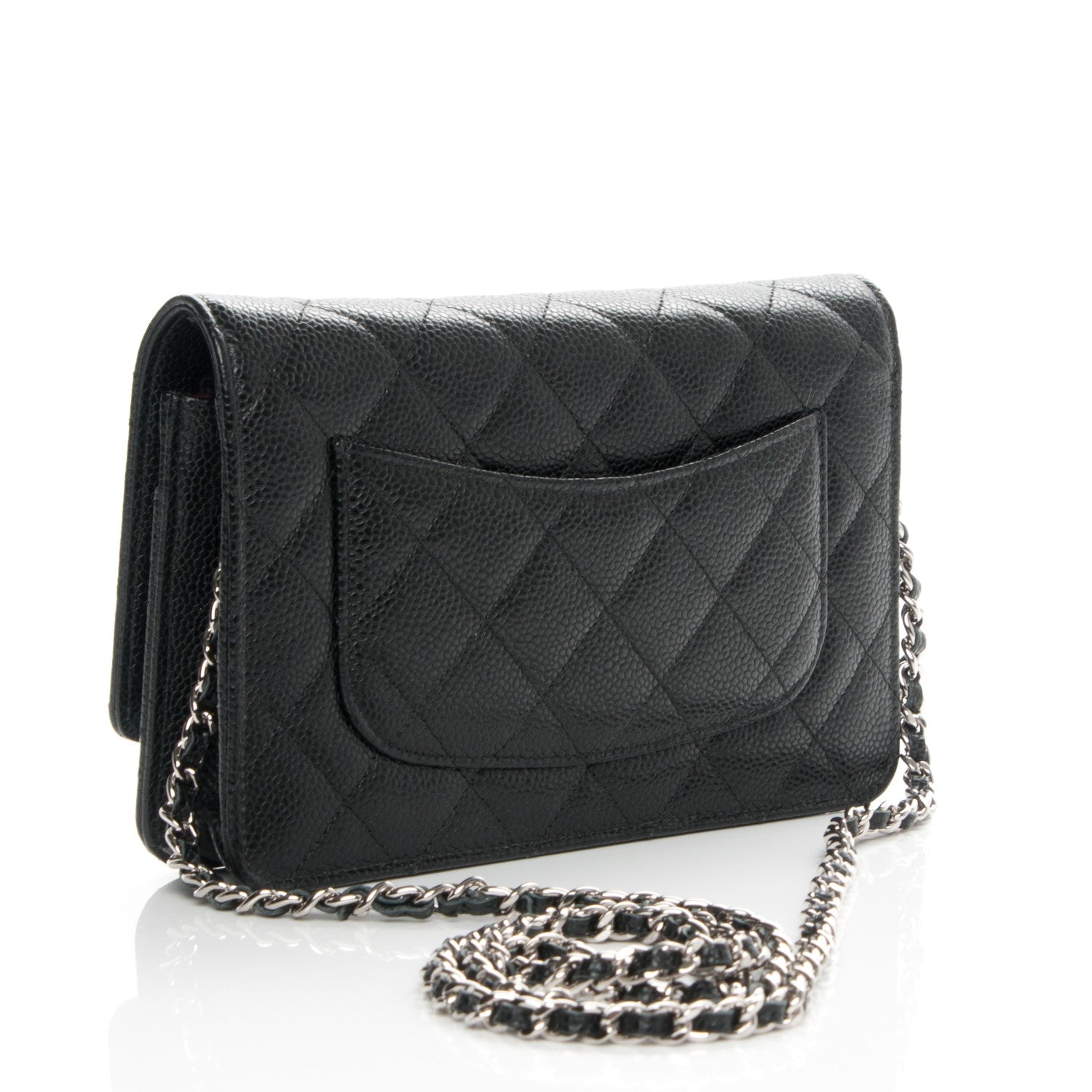 Chanel Caviar Quilted Wallet On Chain WOC Black 3 of 8