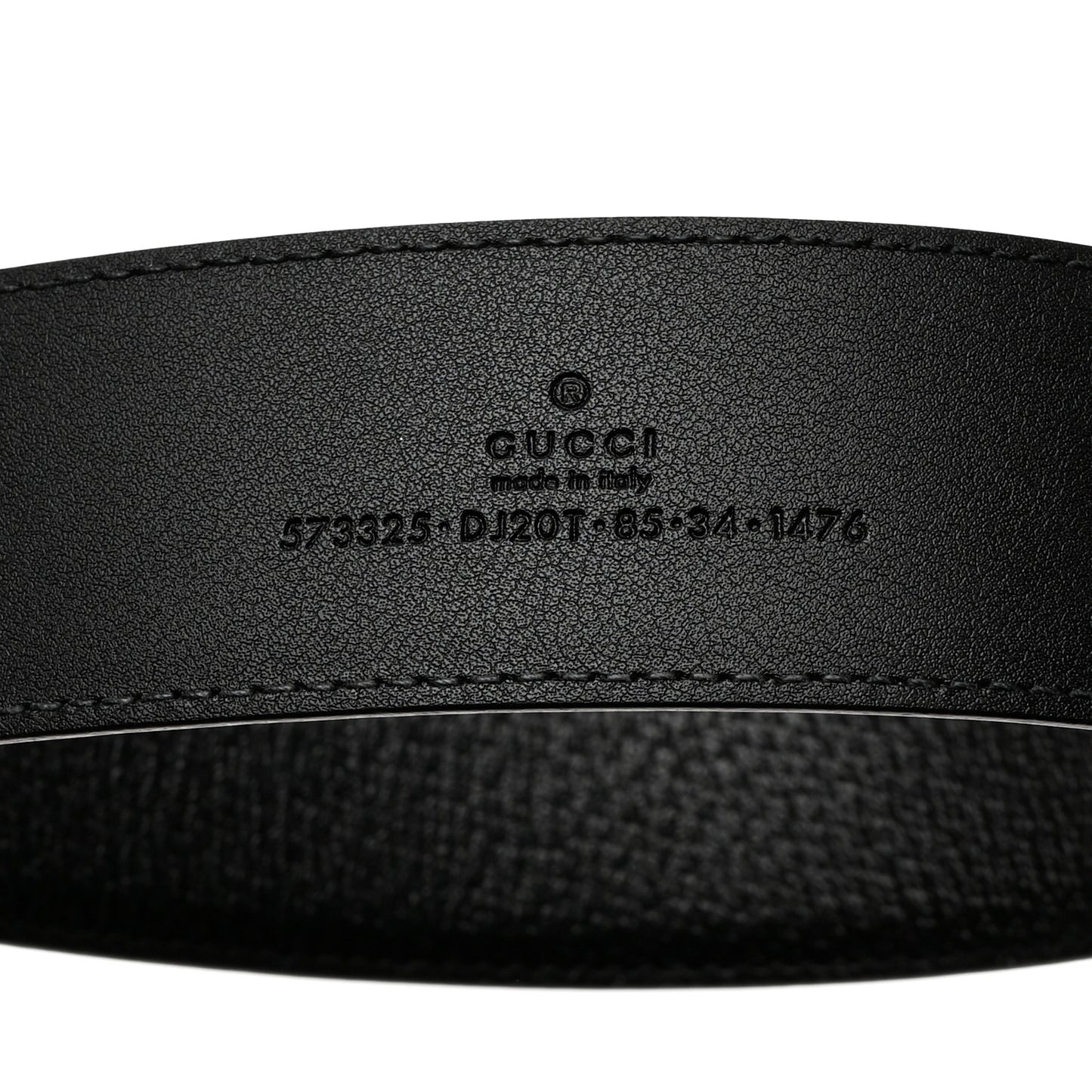 Textured Dollar Calfskin 40mm Belt 85 34 Black