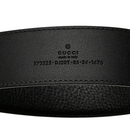 Gucci Textured Dollar Calfskin 40mm Belt 85 34 Black 3 of 6