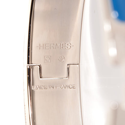 Hermes Enamel Narrow Clic H Bracelet PM Transat Bleu 6 of 7