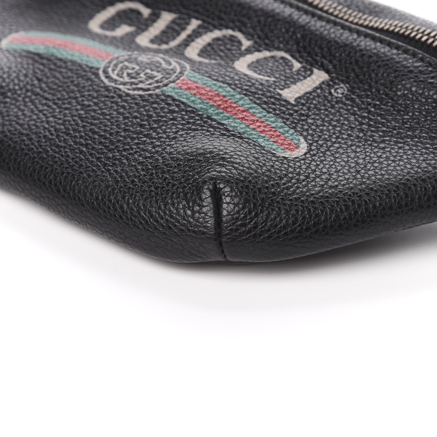 Gucci Grained Calfskin Small Logo Belt Bag Black 9 of 10