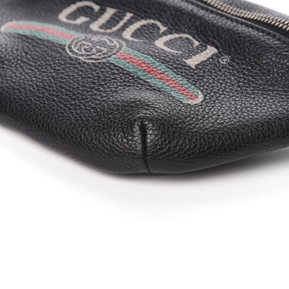 Gucci Grained Calfskin Small Logo Belt Bag Black 9 of 10