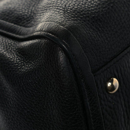 Gucci Pebbled Calfskin Medium Soho Shoulder Bag Black 10 of 21