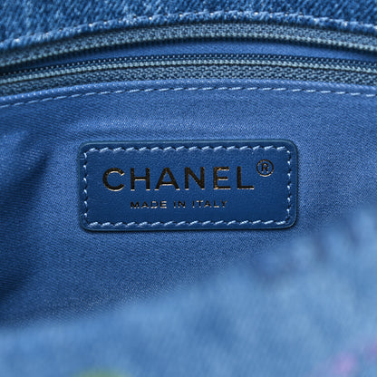 Chanel Denim Quilted Mini Denim Mood Rectangular Flap Blue Multicolor 6 of 11