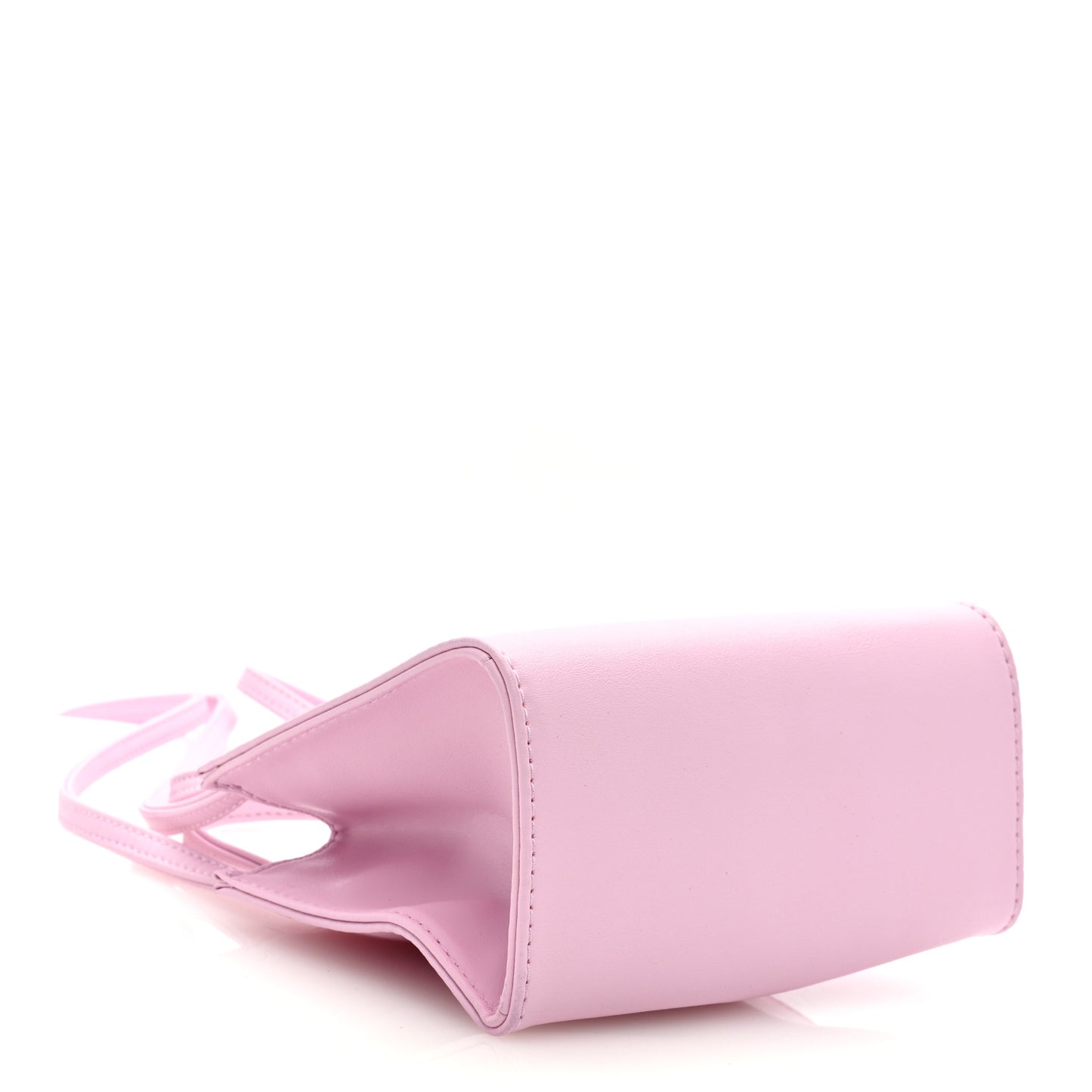 Vegan Leather Small Shopping Bag Bubblegum