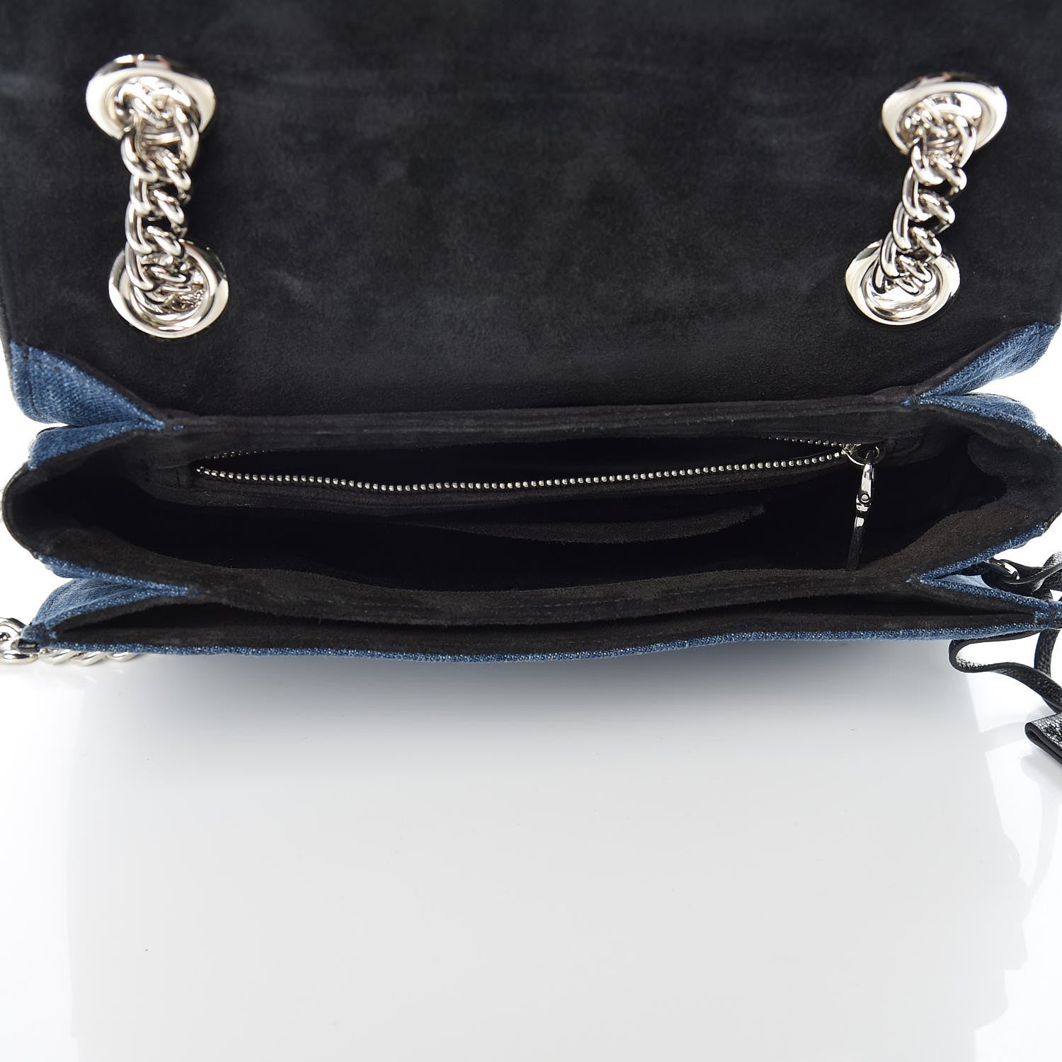 Miu Miu Denim Matelasse Shoulder Bag Blue 5 of 9