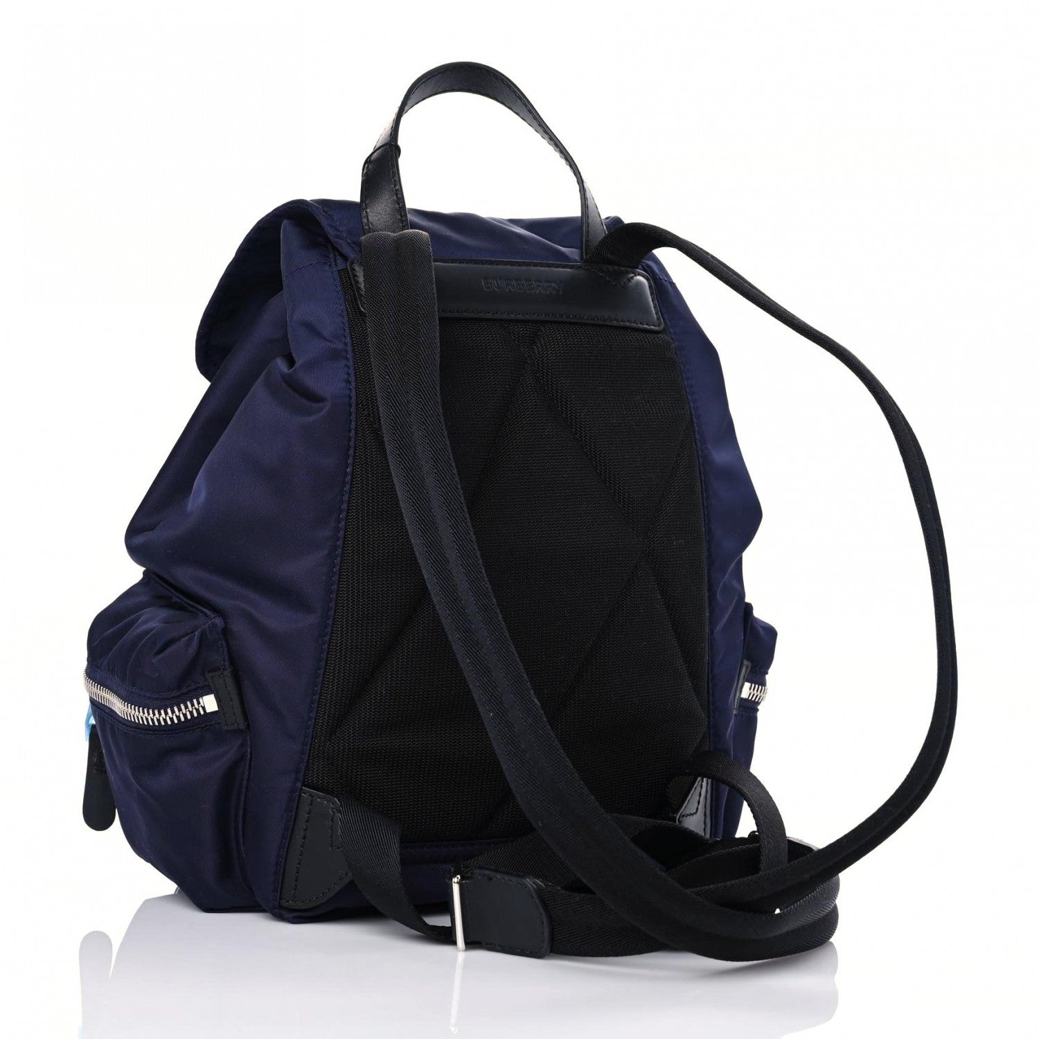 Burberry Nylon Logo Print Medium Rucksack Backpack Ink Blue 3 of 8