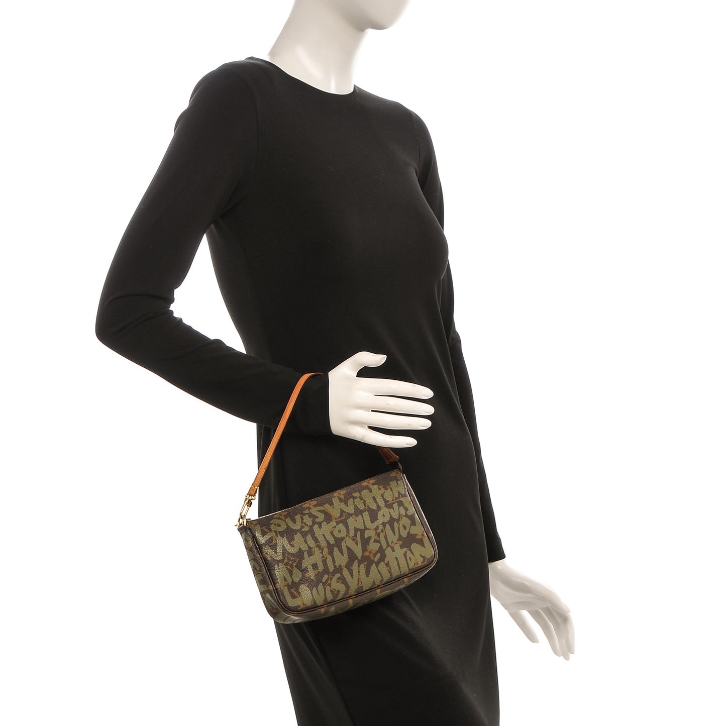 Monogram Graffiti Pochette Accessories Kaki