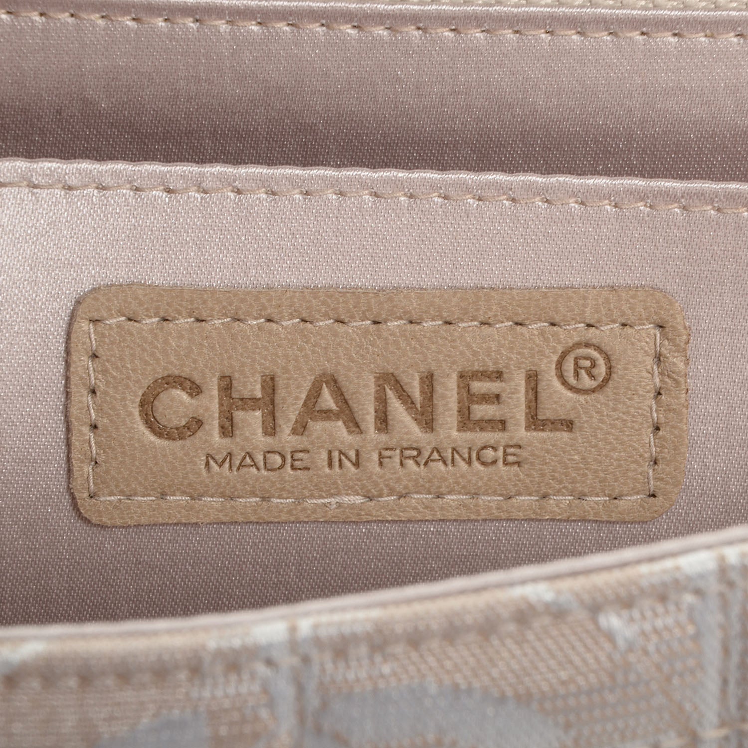 Chanel Nylon Travel Medium Flap Light Beige 7 of 8