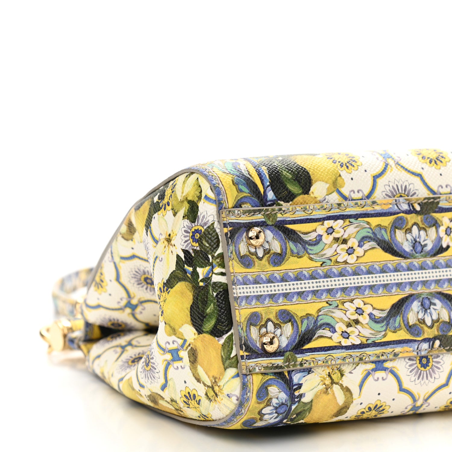 Dolce & Gabbana Dauphine Lemon Print Medium Miss Sicily Satchel Multicolor 9 of 13