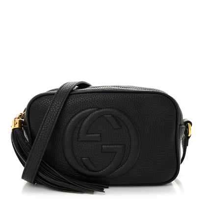 Gucci Pebbled Calfskin Mini Soho Disco Bag Black 1 of 11