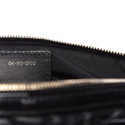 Christian Dior Lambskin Cannage 2 Dior Zip Top Satchel Black 9 of 10