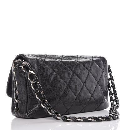 Chanel Glazed Caviar Quilted Modern Chain Flap Black 3 of 9