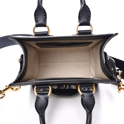 Christian Dior Oblique Mini Tote Bag Blue 5 of 12