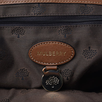 Mulberry Heavy Suede Alexa Tassel Satchel Oak 6 of 9