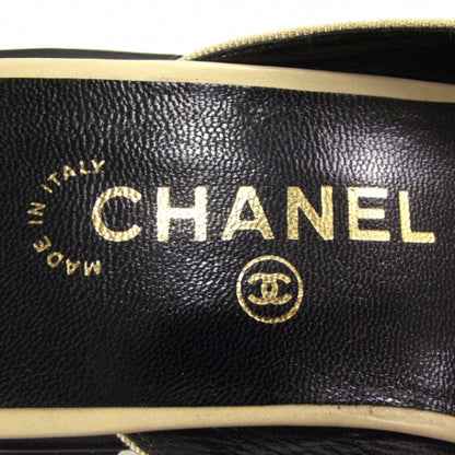 Chanel Leather Denim Slides 8 6 of 7