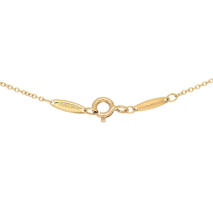 Tiffany 18K Yellow Gold Diamond .40ct Elsa Peretti Diamonds by the Yard Pendant Necklace 4 of 4