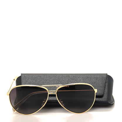 Celine Aviator Polarized Sunglasses CL 40062U Gold 9 of 9