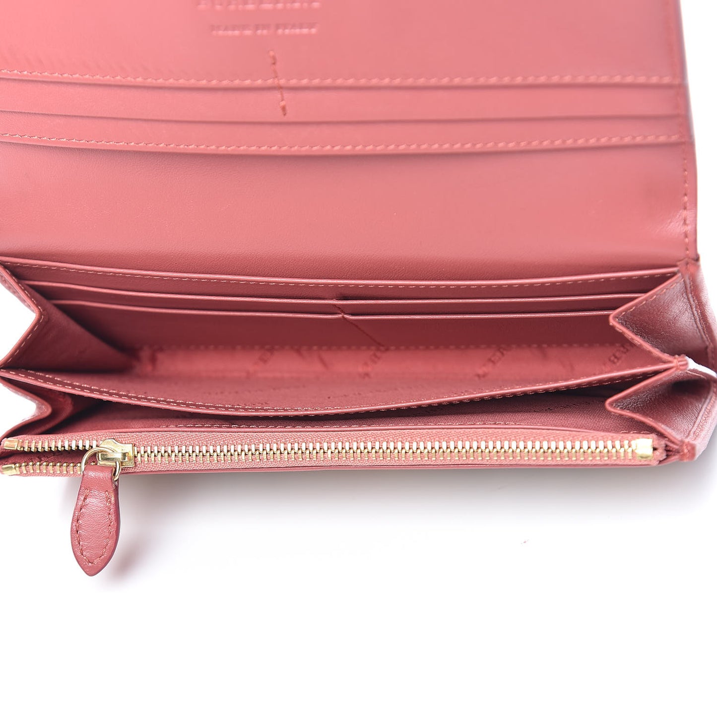 Calfskin Horseferry Check Porter Continental Wallet Coral Pink