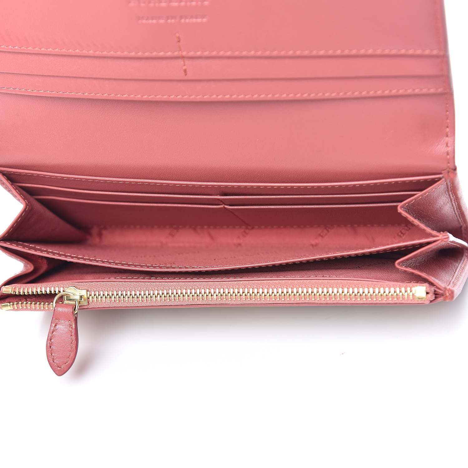 Burberry Calfskin Horseferry Check Porter Continental Wallet Coral Pink 5 of 10