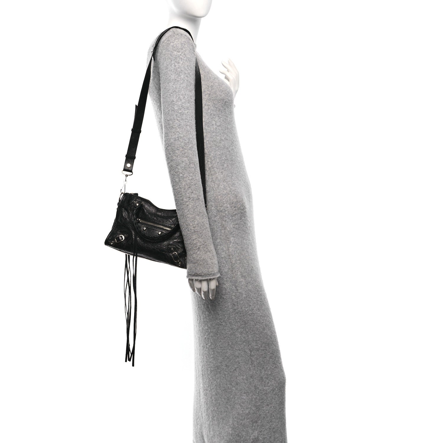 Balenciaga Agneau Classic Silver Hardware Mini City Black 2 of 11