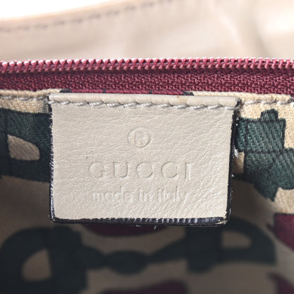 Gucci Guccissima Large D Gold Ring Shoulder Bag Off White 5 of 7
