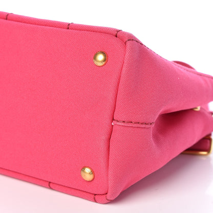 Prada Canapa Small Logo Tote Peonia 6 of 13