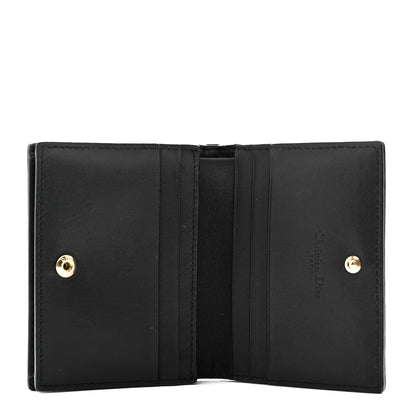 Christian Dior Lambskin Cannage Mini Lady Dior Wallet Black 5 of 9
