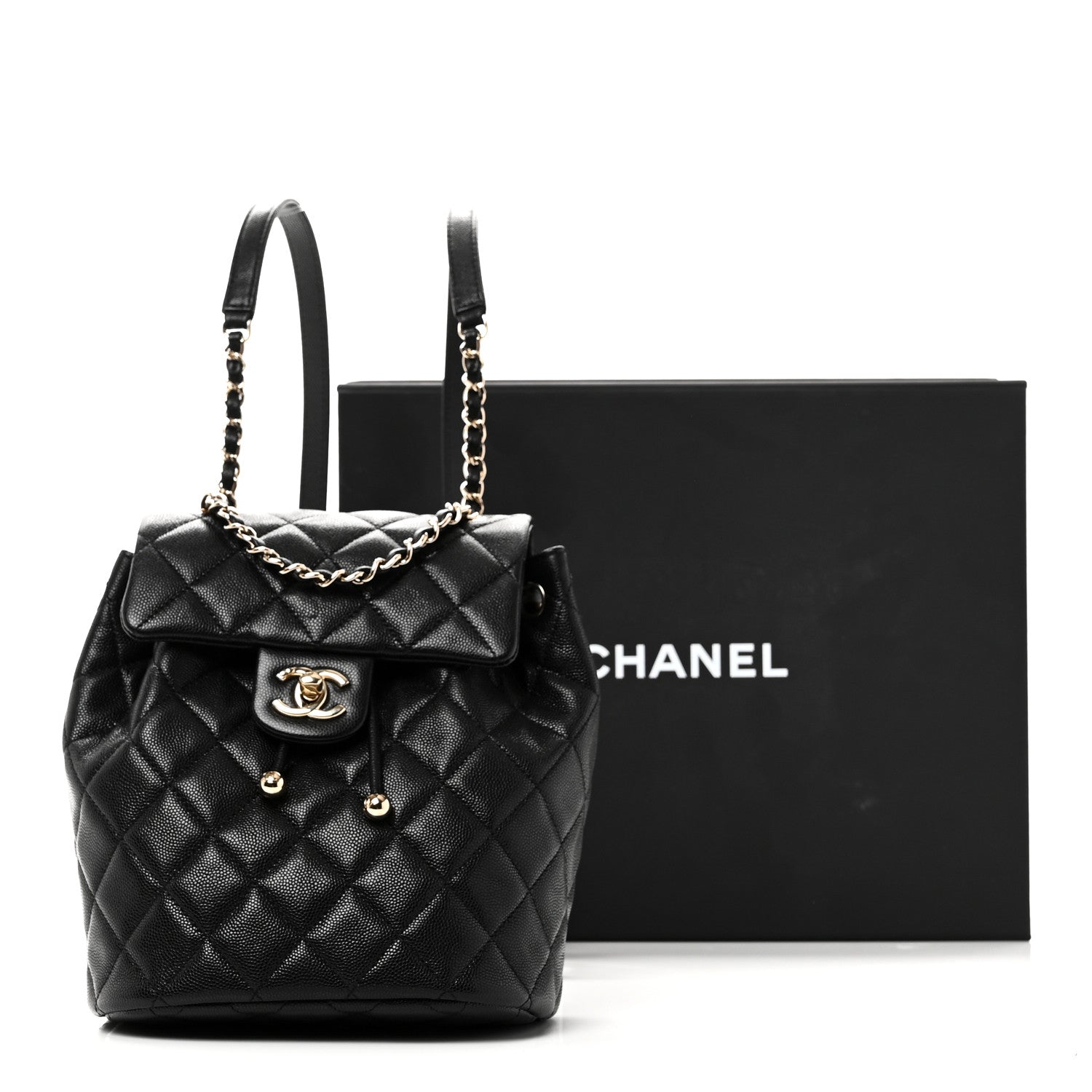 Chanel Caviar Quilted Mini Urban Spirit Backpack Black 11 of 11