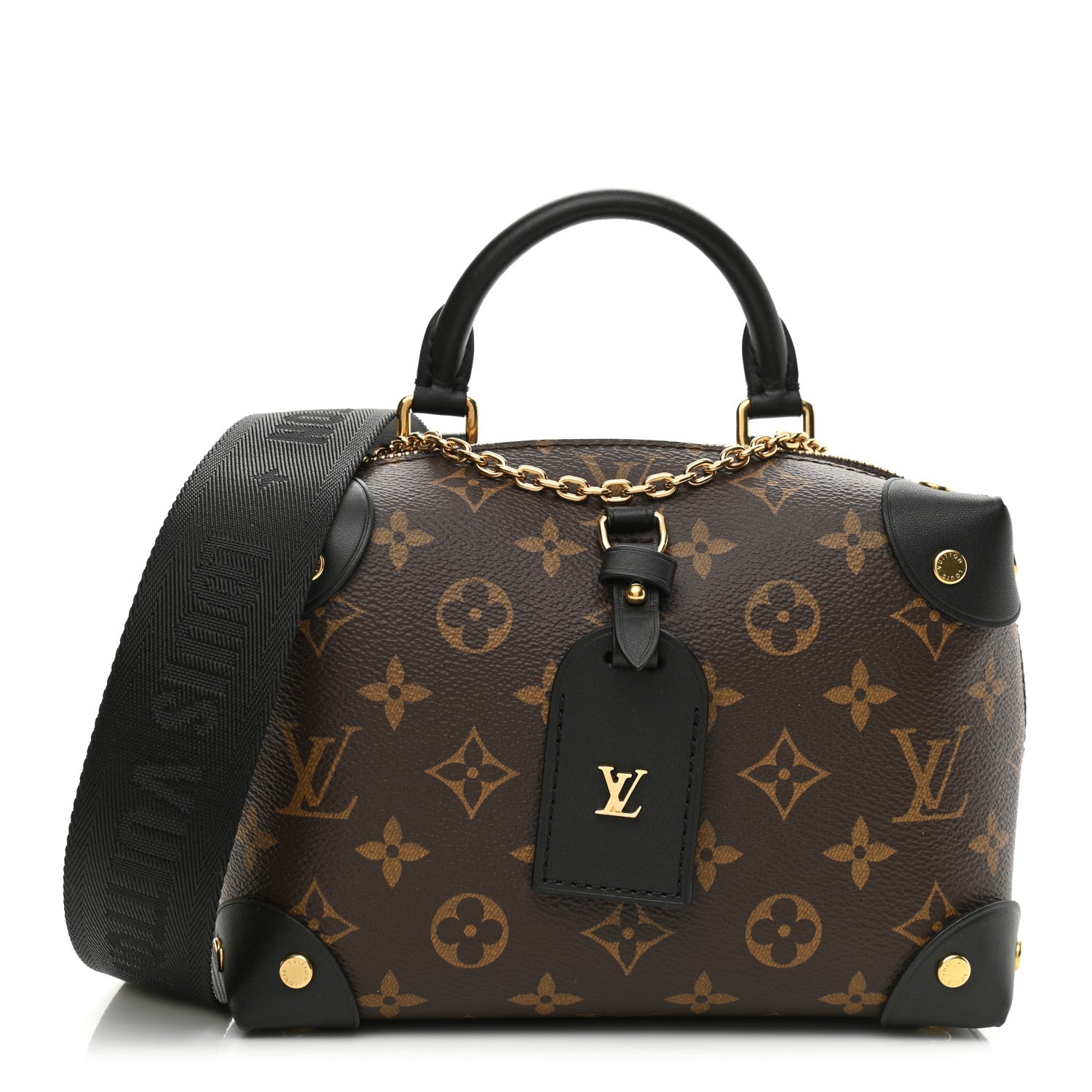 Louis Vuitton Monogram Petite Malle Souple Black 1 of 10