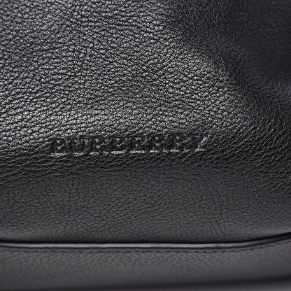 Burberry Grainy Calfskin House Check Small Maidstone Black 10 of 11