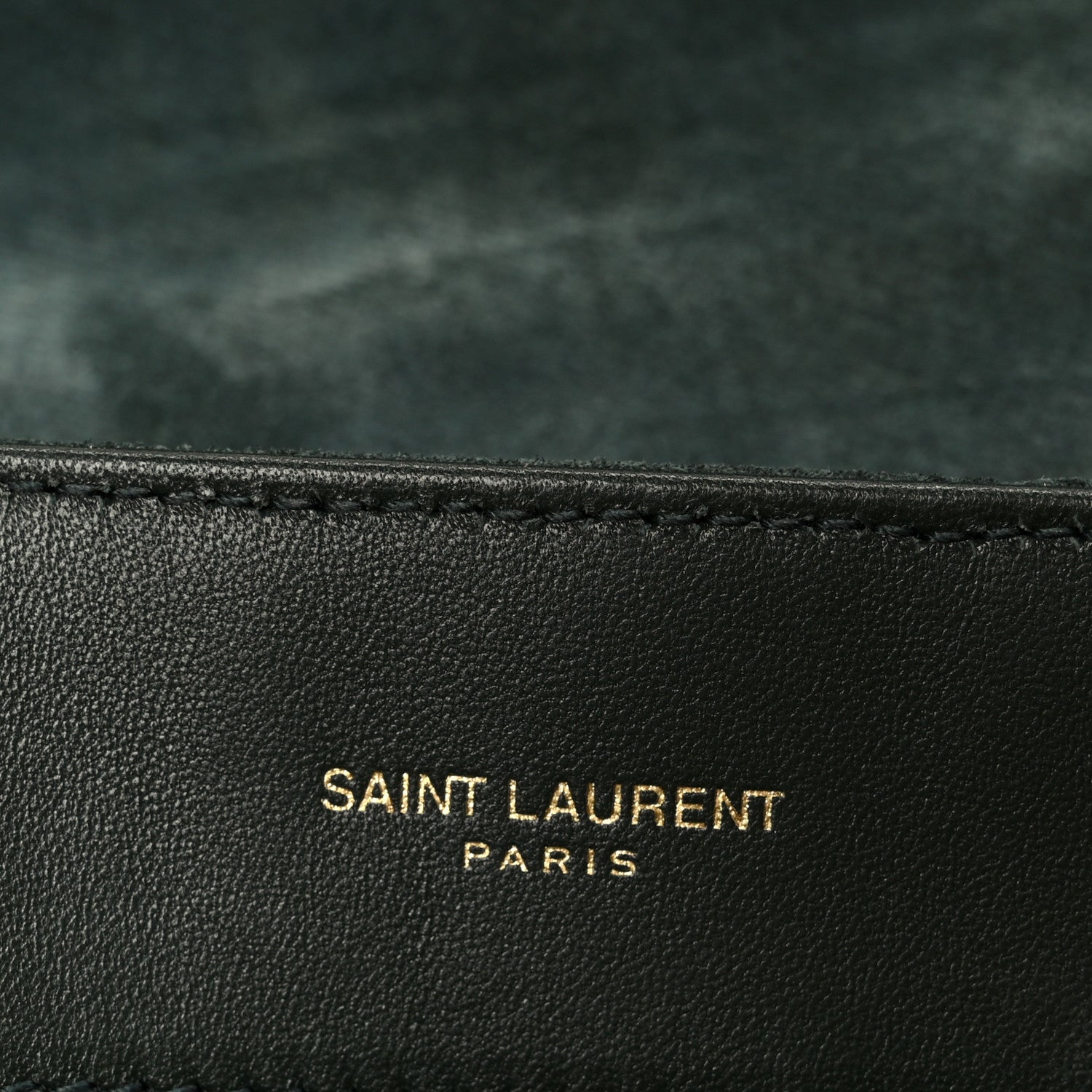Saint Laurent Suede Calfskin Y Quilted Monogram Small Loulou Chain Satchel Green 6 of 11