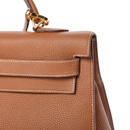 Hermes Togo Kelly Sellier 40 Gold 12 of 14