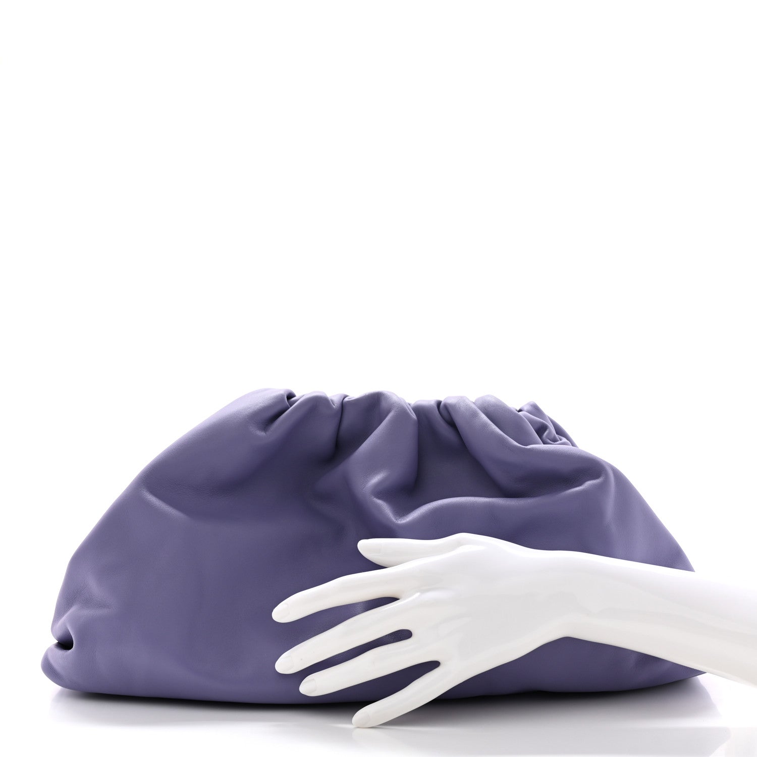 Bottega Veneta Smooth Butter Calf The Pouch Oversized Clutch Lavender 2 of 10