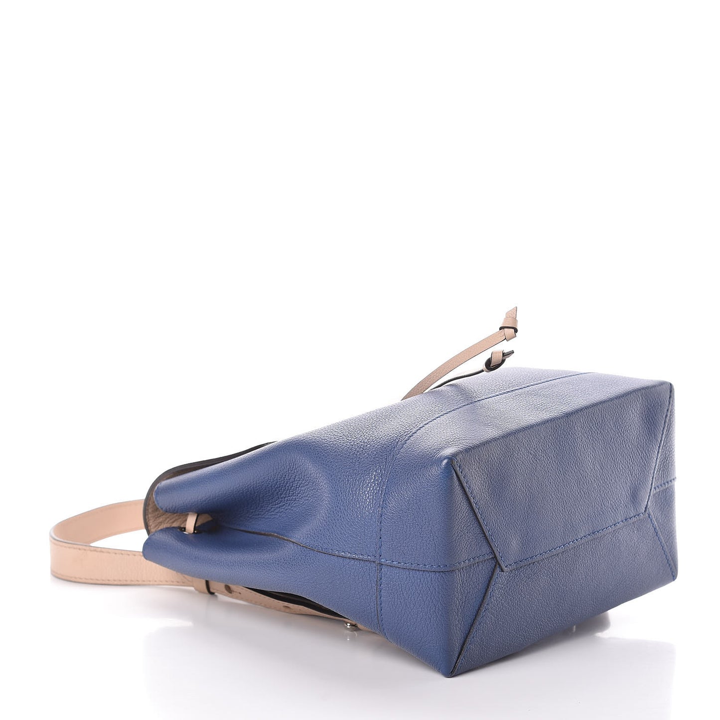 Calfskin Lockme Backpack Denim