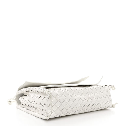 Bottega Veneta Nappa Intrecciato Medium Knot Flap Crossbody White 4 of 15