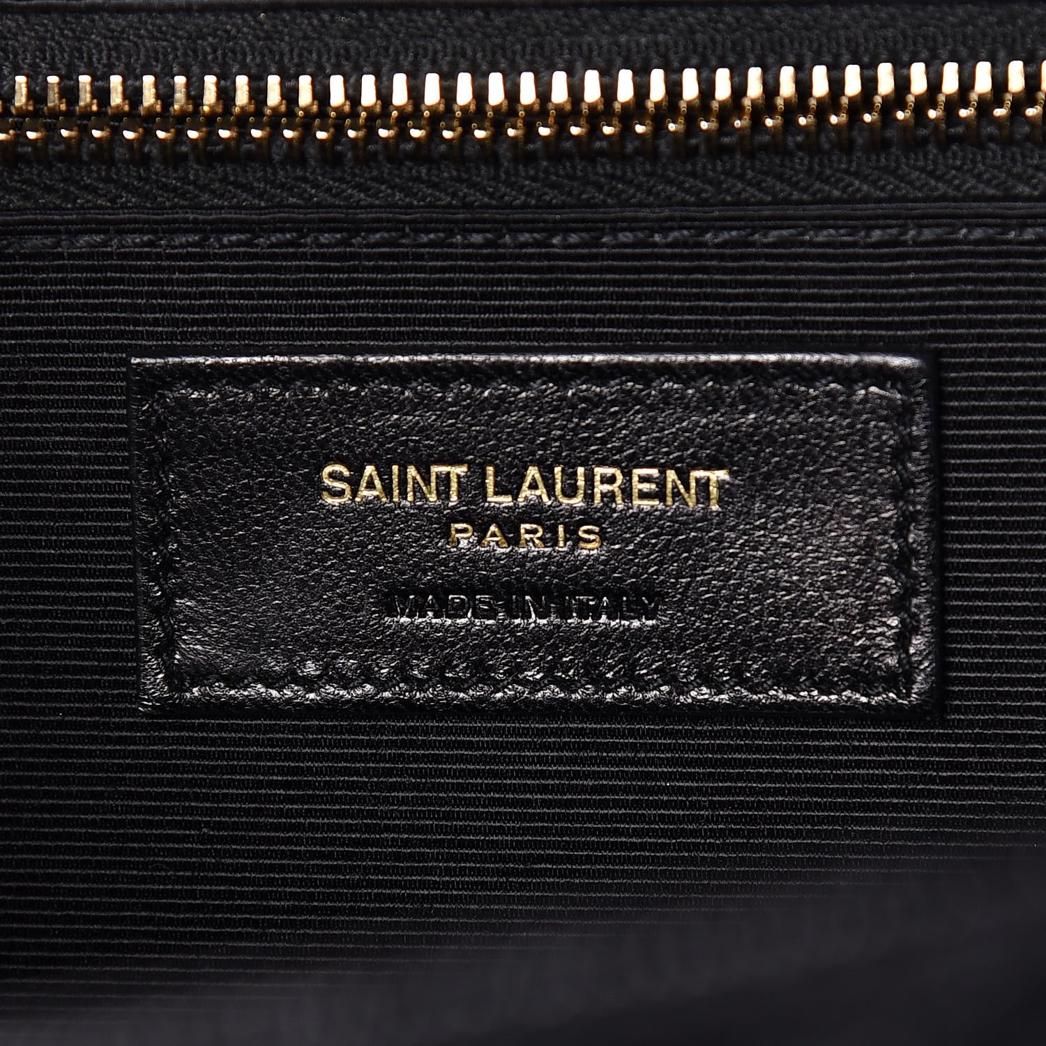 Saint Laurent Grain De Poudre Matelasse Chevron Large Monogram Satchel Black 8 of 9