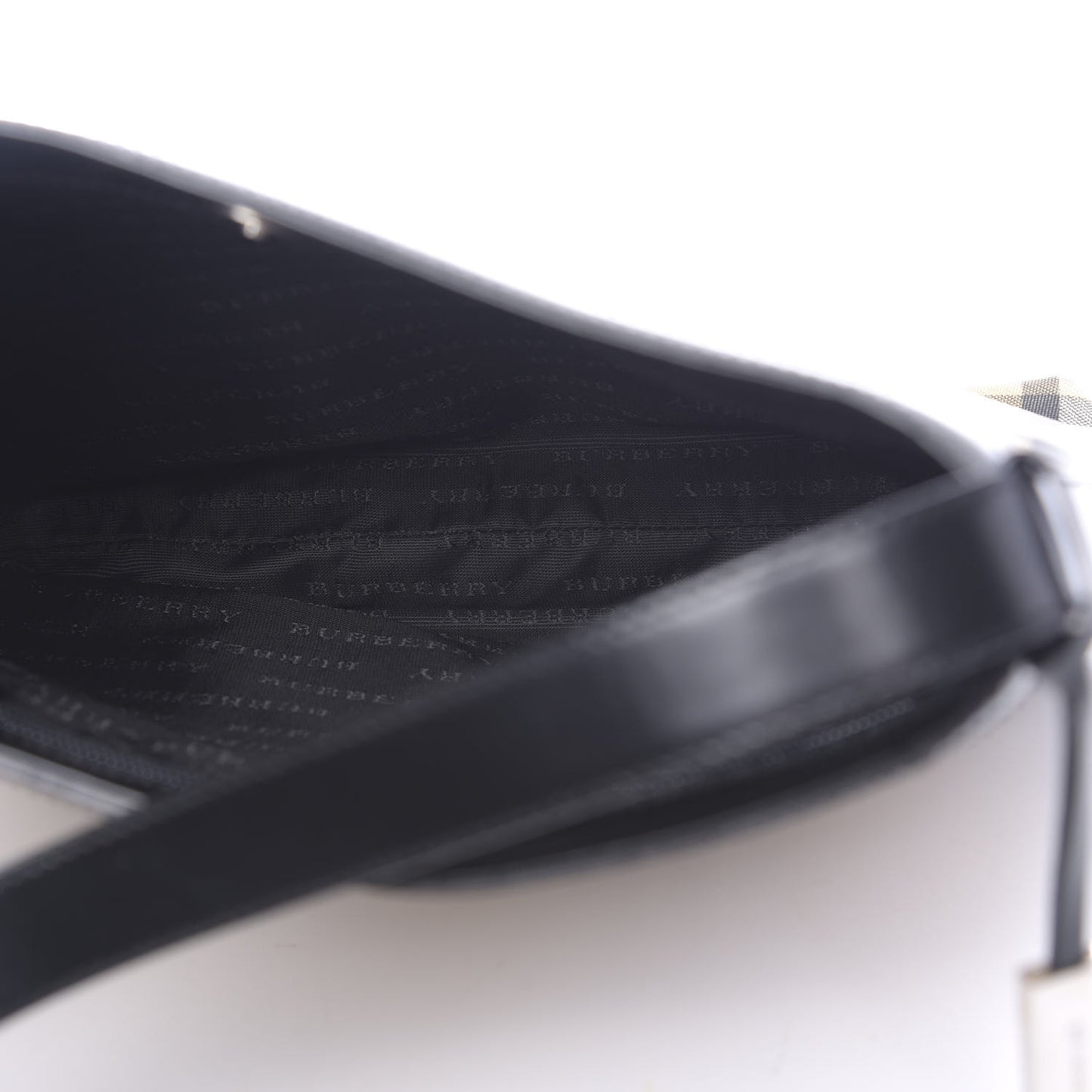 House Check Shoulder Bag Black