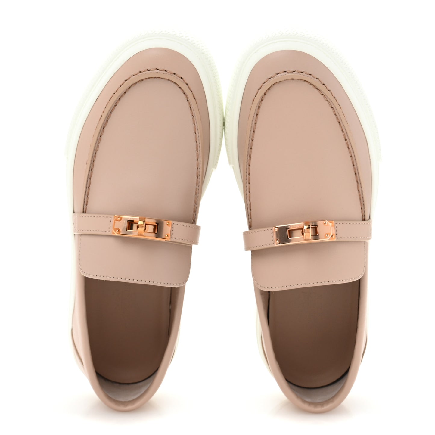 Calfskin Game Slip On Sneakers 37 Beige Nude