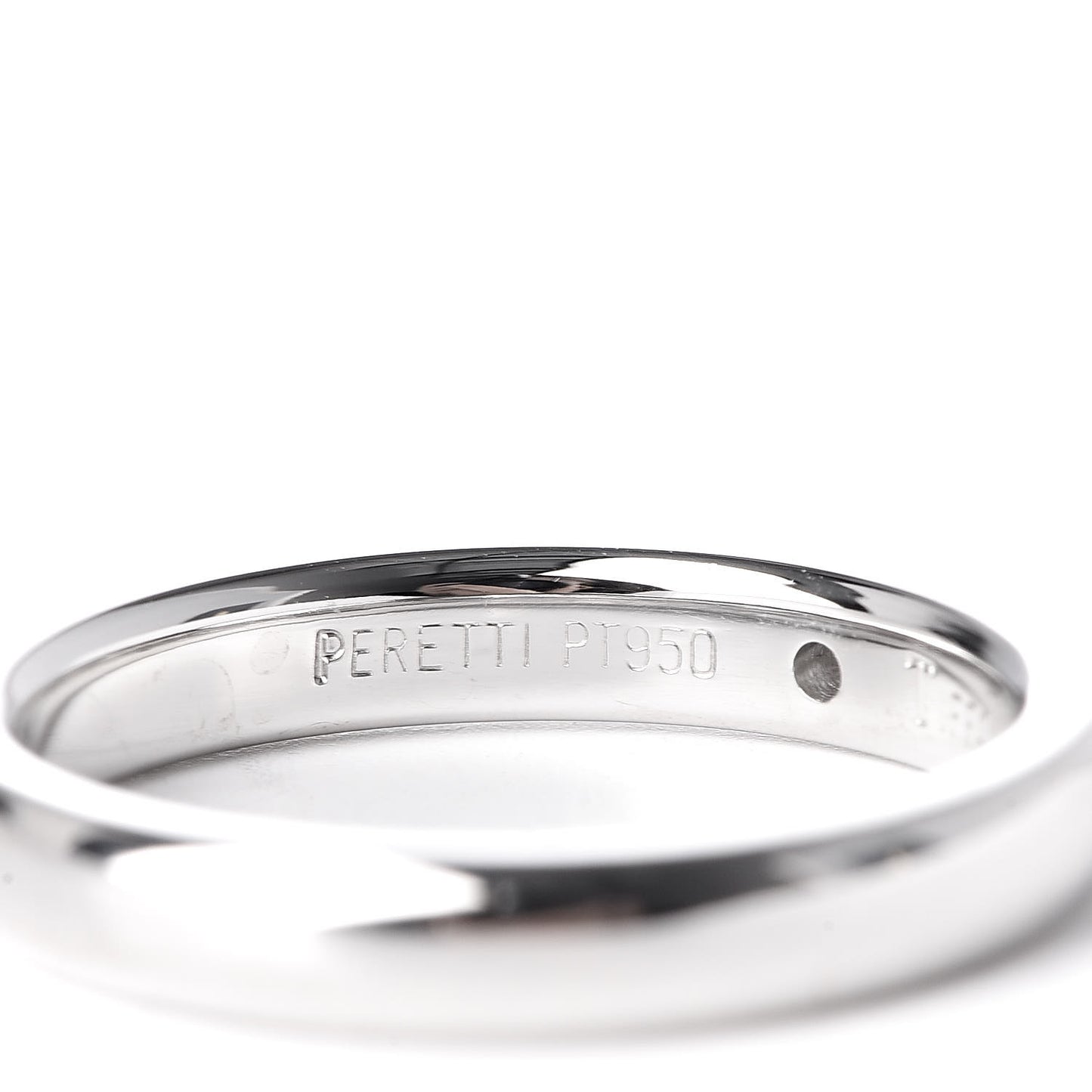 Platinum Diamond Elsa Peretti Band Ring 46 3.75