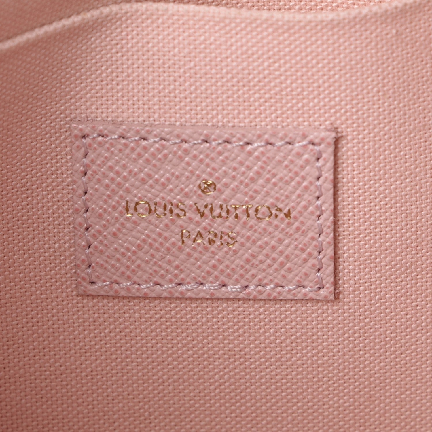 Louis Vuitton Damier Azur Pochette Felicie Chain Wallet Rose Ballerine 10 of 17