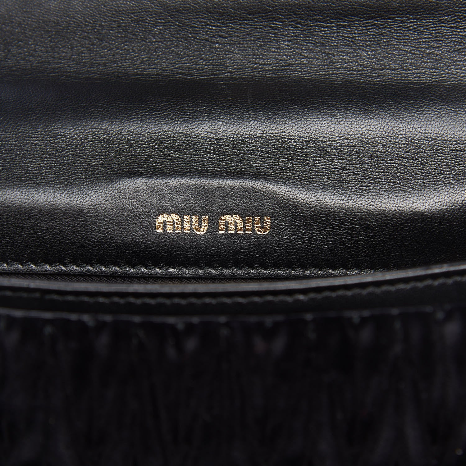 Miu Miu Velluto Matelasse Confidential Chain Shoulder Bag Black 7 of 10