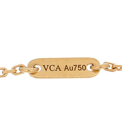 Van Cleef & Arpels 18K Yellow Gold Mother of Pearl Sweet Alhambra Bracelet 3 of 4