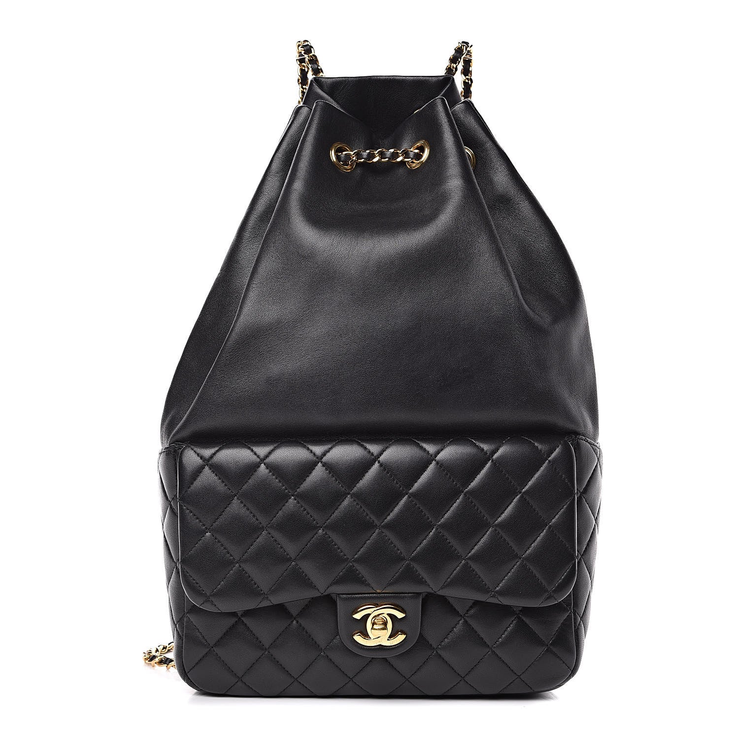 Chanel Lambskin Quilted Large In Seoul Backpack Navy 1 of 11