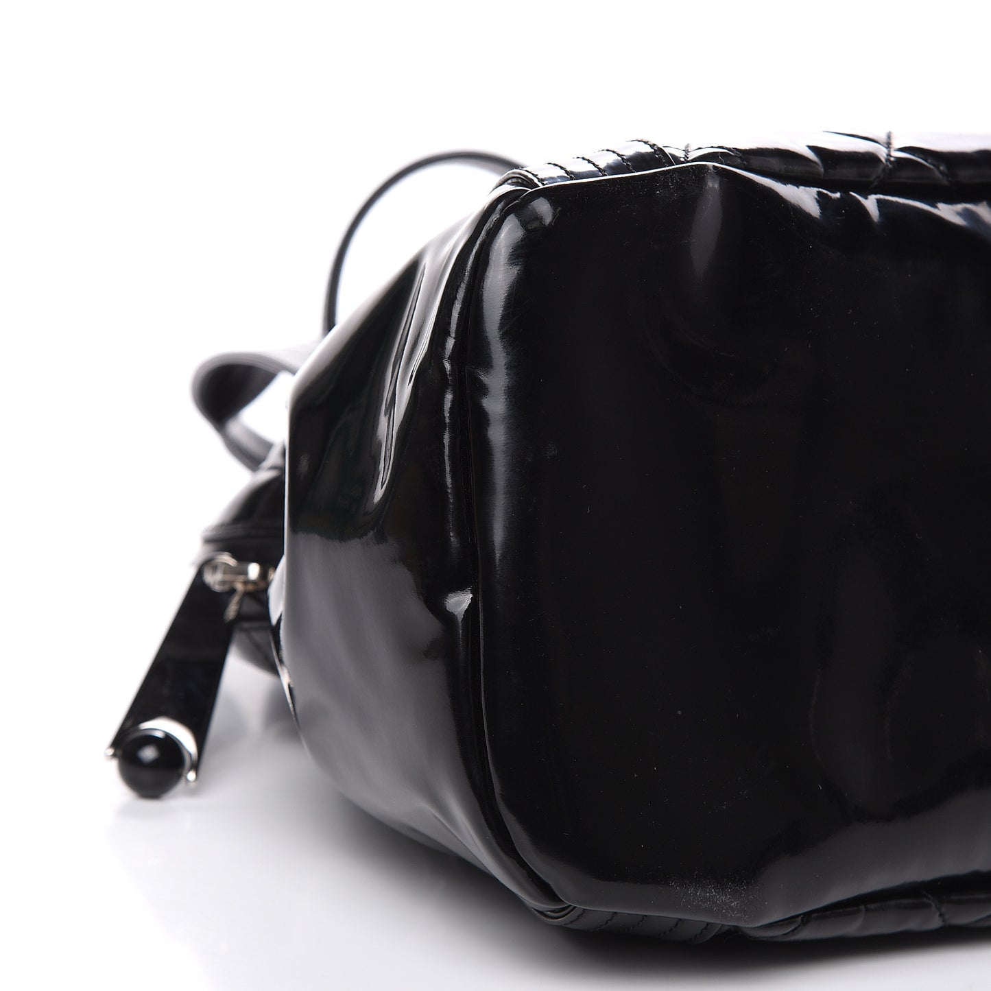 Vinyl Quilted CC Large Tote Black