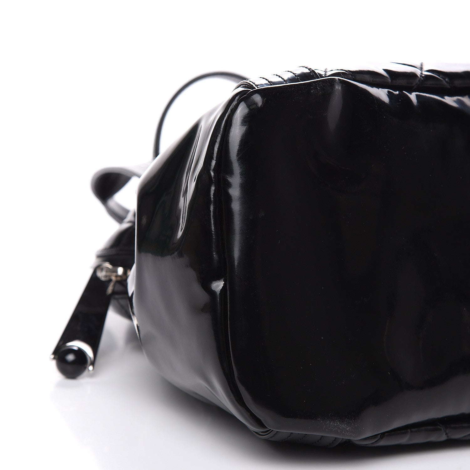 Chanel Vinyl Quilted CC Large Tote Black 8 of 13