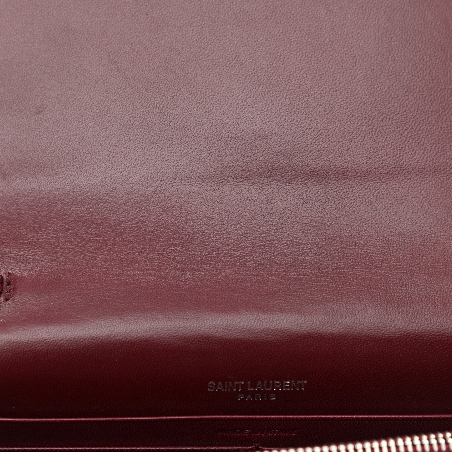 Velvet Crystal Monogram Kate Tassel Shoulder Bag Burgundy