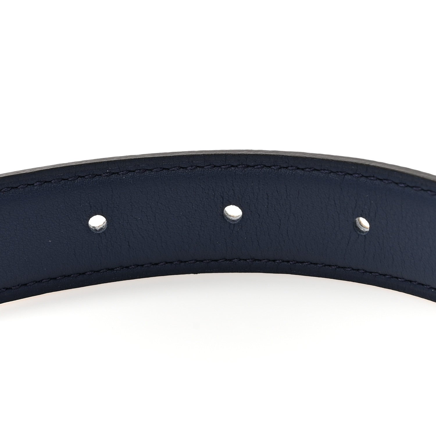 Hermes Swift Epsom 24mm Belt Strap 85 34 Bleu Marine Craie 3 of 5