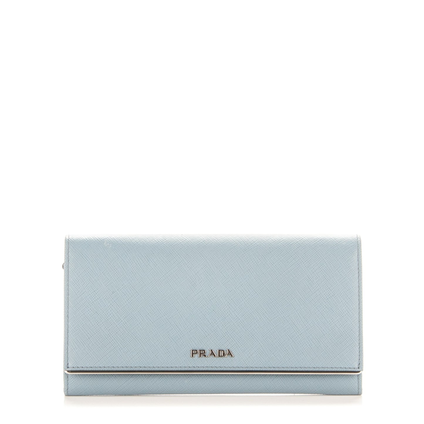 Saffiano Metal Bar Chain Wallet Astrale
