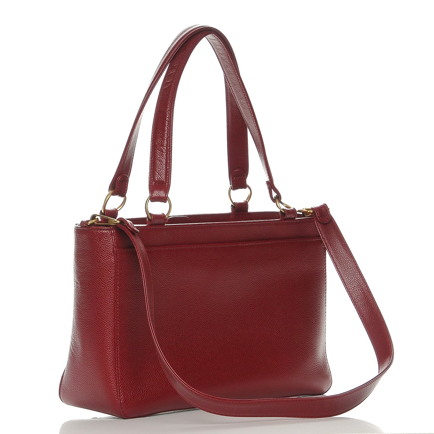 Caviar Timeless CC Shoulder Bag Red